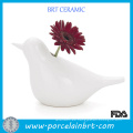 Decorativas de cerámica blanca baratos Bud Vases para la venta Florero